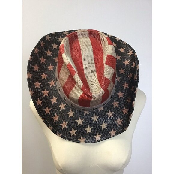 Gold Coast Peter Grimm SUNWEAR USA Cowboy Straw HAT Western 🇺🇸 - Picture 1 of 4